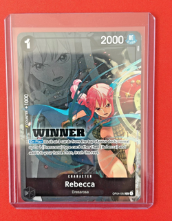 Rebecca WINNER Pack 2025 Vol. 2 OP04-092 One Piece Promotion Cards Foil NM Promo - Image 2