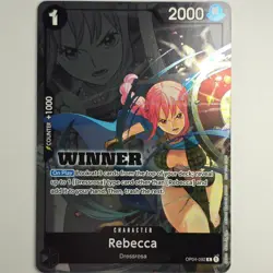 One Piece TCG Rebecca WINNER Pack 2025 Vol. 2 OP04-092 Promo Foil NM - Image 1