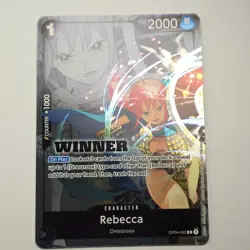One Piece TCG Rebecca WINNER Pack 2025 Vol. 2 OP04-092 Promo Foil NM - Image 3