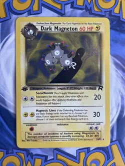 Dark Magneton 28/82 1st Edition Team Rocket Non-Holo Pokemon LP - Image 1