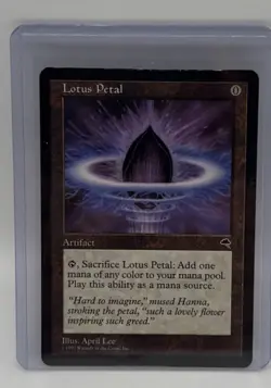 Lotus Petal Tempest 1997 MTG Magic the Gathering MP x1 - Image 1