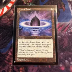 Lotus Petal, MTG from "The List" NM/M artifact magic the gathering - Image 1