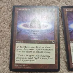 4x playset MtG X1 Lotus Petal Tempest Magic the Gathering MP - Image 2