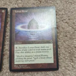 4x playset MtG X1 Lotus Petal Tempest Magic the Gathering MP - Image 3