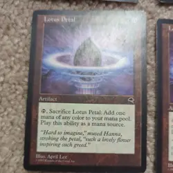 4x playset MtG X1 Lotus Petal Tempest Magic the Gathering MP - Image 4