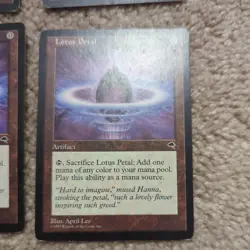 4x playset MtG X1 Lotus Petal Tempest Magic the Gathering MP - Image 5