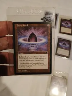 MTG LOTUS PETAL (x7) Tempest Regular 1997 Vintage Magic The Gathering NOT PLAYED - Image 3