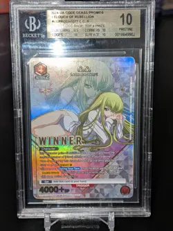 2024 Union Arena Code Geass Winner Card C.C. UEPR/CGH-1-077 BGS 10 PRISTINE - Image 1