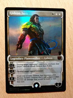Mtg Magic: # FOIL # GIDEON JURA, Planeswalker, English Mythic, Mint - Image 1