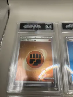 2023 Pokemon Professor Program Stamped Holo Energy SVE S&V 151 Graded Set 9/9.5 - Image 2