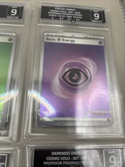 2023 Pokemon Professor Program Stamped Holo Energy SVE S&V 151 Graded Set 9/9.5 - Image 5