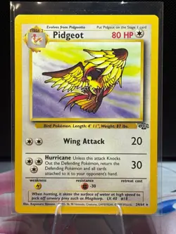 1999 Pokemon TCG WOTC Jungle Pidgeot Rare 24/64 - Image 1
