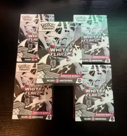 Pokemon Scarlet & Violet White Flare Booster Bundle x5 - 30 Packs - Sealed - Image 1
