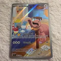 Pokemon TCG Lickitung 180/162 Temporal Forces Full Art IR Holo NM - Image 1