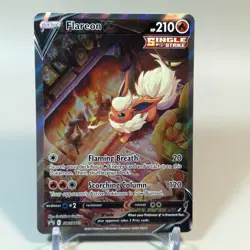 Pokemon TCG Flareon v SWSH179 Holo Black Star Promo Card Near Mint 🇬🇧🎄 - Image 2