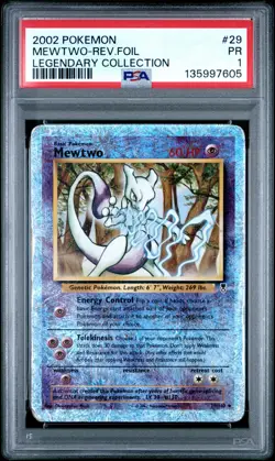 PSA 1 Mewtwo 29/110 Legendary Collection Reverse Holo Rare Pokemon Card - Image 1