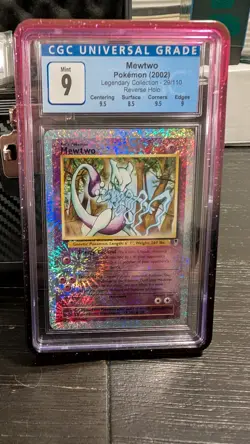 CGC 9 MINT Mewtwo 2002 Legendary (Collection) 29/110 Reverse Holo Pokemon Card - Image 1