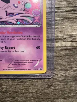Pokemon Card 2013 ESPEON BW92 Rare Holo Black Star Promo Black & White NM Swirl - Image 4