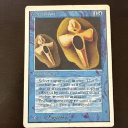 Copy Artifact -Unlimited Edition -MTG -LP Front / MP Back -FREE SHIPPING! - Image 1