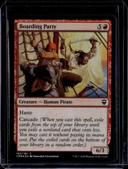 Boarding Party - 163 - Foil - CMR - NM - MTG Magic the Gathering - Image 1