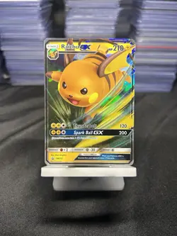 Pokemon TCG Raichu GX SM Black Star Promo SM213 Holo Promo - Image 1