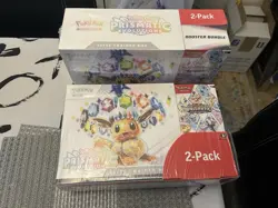 2x Pokemon TCG: Prismatic Evolutions ETB & Booster Bundle Costco 2-Pack LOT - Image 1
