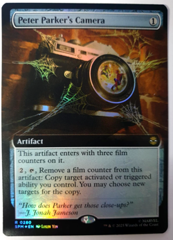 MTG Marvel Spider-Man - Peter Parker's Camera - FOIL Extended Rare - 0280 NM - Image 1