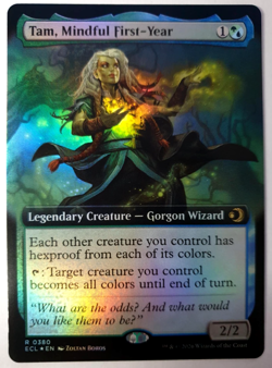 Tam, Mindful First-Year - FOIL Extended Rare - MTG Lorwyn Eclipsed - 0380 NM - Image 1