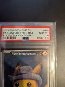 PSA 10 Pikachu with Grey Felt Hat Van Gogh 085 Pokemon English 2023 GEM MINT... - Image 5