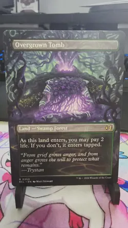 MTG Overgrown Tomb Non Foil Borderless Reversible Lorwyn Eclipsed NM - Image 2