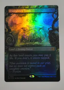 Overgrown Tomb (Borderless) - Lorwyn Eclipsed (ECL) Foil Shockland - Image 1