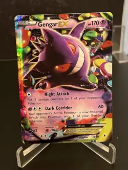 Gengar EX 34/119 Pokemon TCG XY Phantom Forces Ultra Rare Holo NM - Image 1