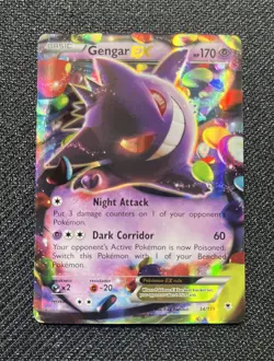 Gengar EX 34/119 Pokemon TCG XY Phantom Forces Ultra Rare Holo NM - Image 1