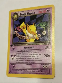 Pokemon TCG Dark Hypno Team Rocket 26/82 1st Edition Non-Holo Rare VLP - Image 1