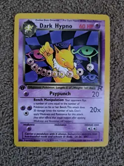 POKEMON TCG Team Rocket 1st EDITION DARK HYPNO RARE NM 26/82 - Image 1