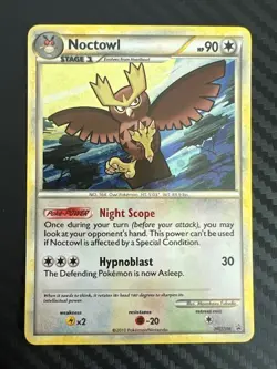 Pokemon TCG Noctowl Promo Cosmos Holo HeartGold & SoulSilver HGSS06 VLP - Image 1