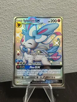 Pokemon TCG Sylveon GX Full Art SV76/SV94 Hidden Fates Shiny Vault - Image 1