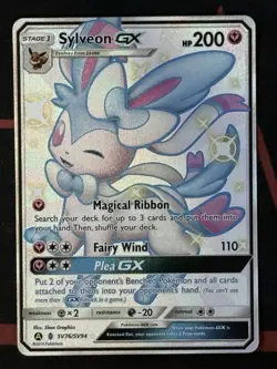 Sylveon GX SV76/SV94 Hidden Fates: Shiny Vault Holo MINT- GEM MINT - Image 1