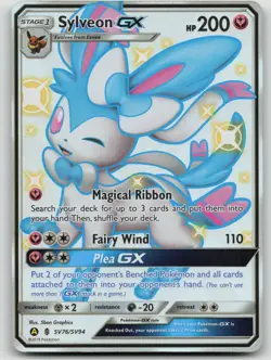 Sylveon GX SV76/SV94 - Hidden Fates: Shiny Vault Holo - Pokemon TCG 2019 LP - Image 1