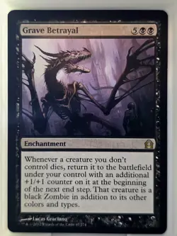 1x MTG Grave Betrayal - Return to Ravnica (RTR) #67 - Magic the Gathering NM - Image 1