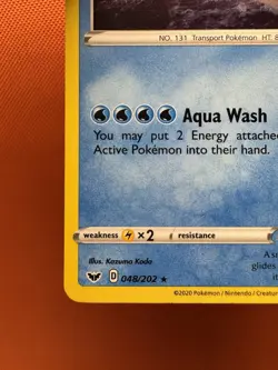 Lapras Pokemon Holiday Calendar SWIRL 🌀Promo 048/202 NM 1813 - Image 4