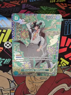 In Hand! English One Piece Dracule Mihawk OP12-030 SP The Azure Sea’s Seven OP14 - Image 1