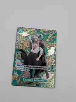 One Piece Dracule Mihawk - OP12-030 (SP) - The Azure Sea’s Seven (OP14) English - Image 1