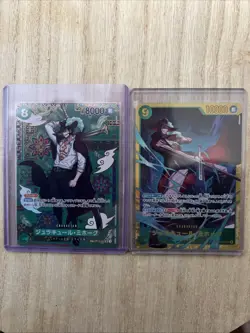 Dracule Mihawk (SP) OP12-030 The Azure Sea's Seven ONE PIECE Japanese & OP14-119 - Image 1