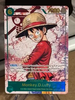 One Piece OP13-118 Monkey.D.Luffy Sec Rare Alt Art AA Carring on His Will - Image 1