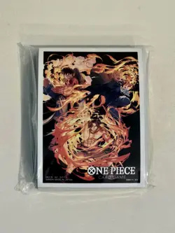 ONE PIECE Card Game Official Limited Card Sleeves Ace Sabo Luffy 70pcs. - Image 1