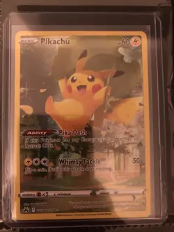 Pokemon Pikachu TCG Crown Zenith Full Art Holo Card GG30/GG70 Ultra Rare NM - Image 1