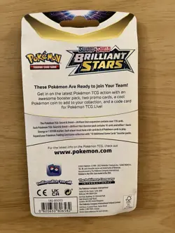 POKEMON BRILLIANT STARS Checklane Blister Pack Zoroark Zorua Promo Cards MINT - Image 2