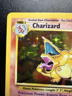 Original 1999 Pokemon Charizard Holo Base Set 4/102 Near Mint Nm - Image 2