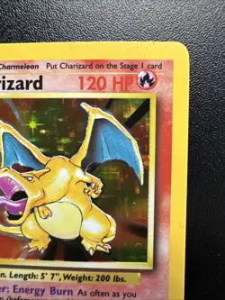Original 1999 Pokemon Charizard Holo Base Set 4/102 Near Mint Nm - Image 3